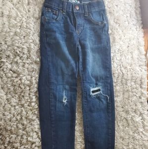 Sonoma Boys Distressed Straight Leg Dark Wash Denim Jean 5 Regular